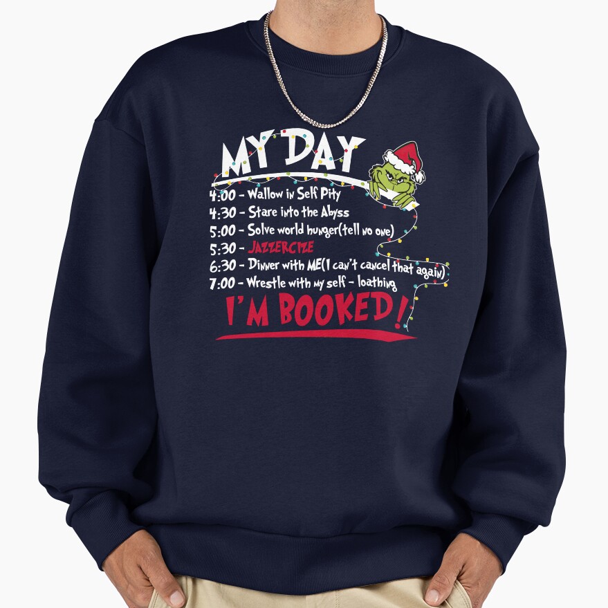 Enjoying My Day The Grinch Sweatshirt - Image 4
