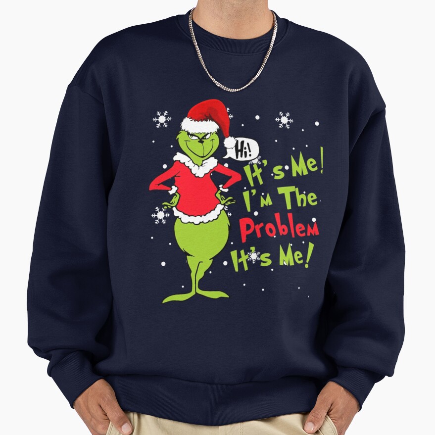 Funny Grinch Christmas Holiday Design Sweatshirt - Image 5