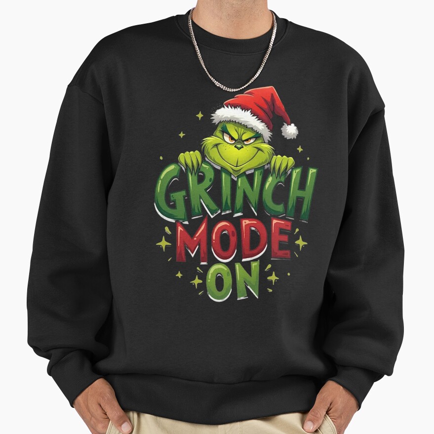 Movie The Grinch Vintage Design Sweatshirt - Image 2