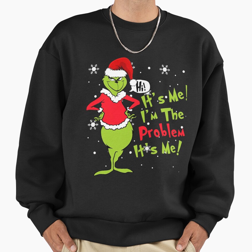 Funny Grinch Christmas Holiday Design Sweatshirt