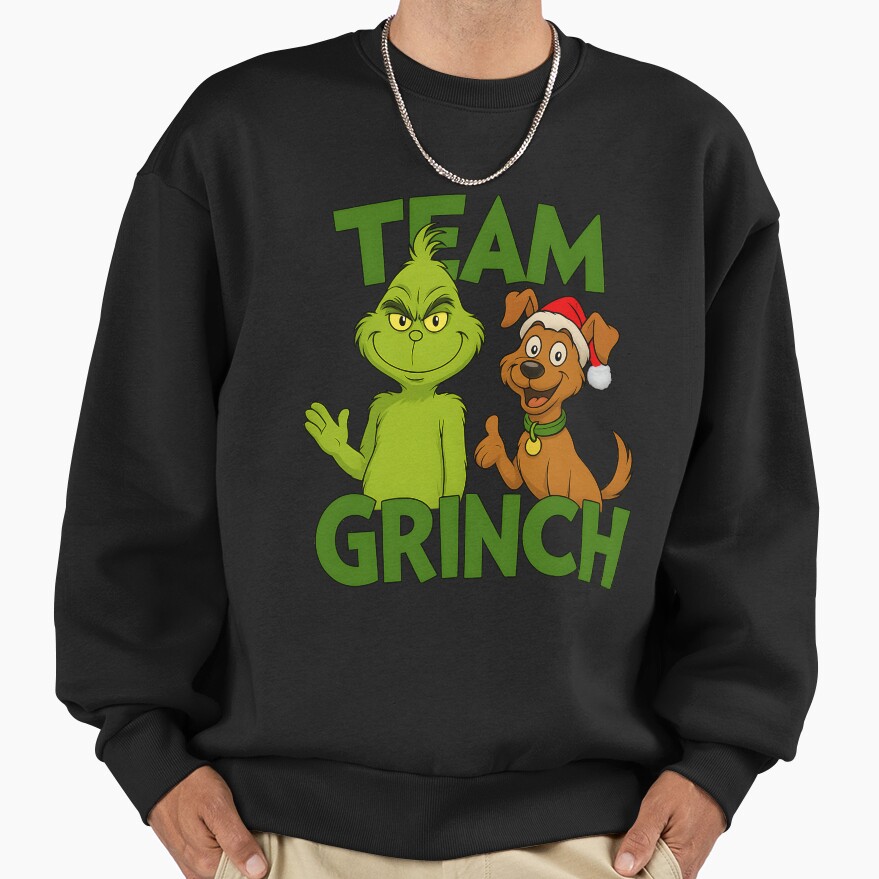 Team Grinch How The Grinch Stole Christmas Sweatshirt - Image 2
