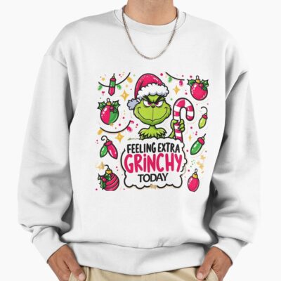 Grinch Extra Grinchy Christmas Mood Design Sweatshirt