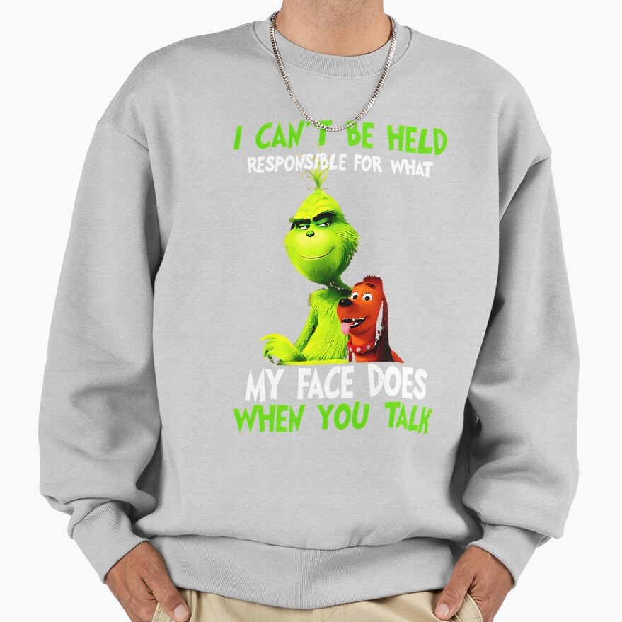 New Collection Christmas Grinchs Face Sweatshirt - Image 4