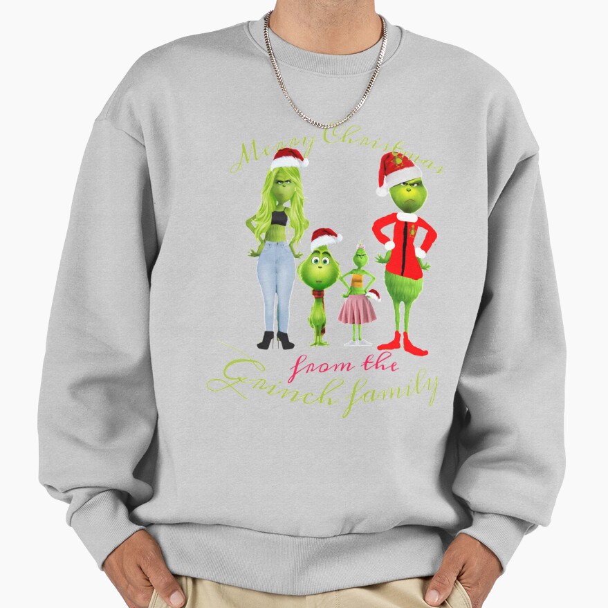 Art The Grinch Family Sweatshirt - Image 4
