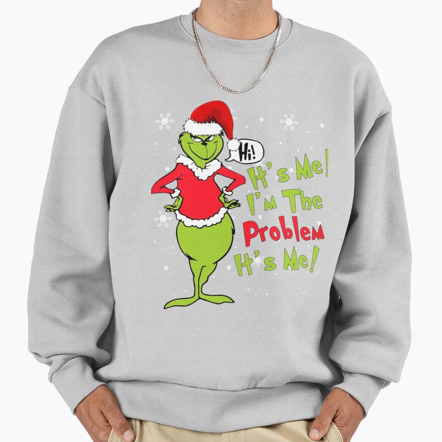 Funny Grinch Christmas Holiday Design Sweatshirt - Image 4