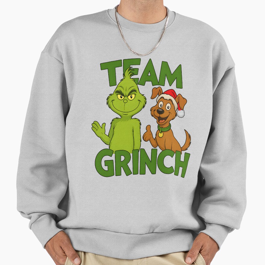 Team Grinch How The Grinch Stole Christmas Sweatshirt - Image 4