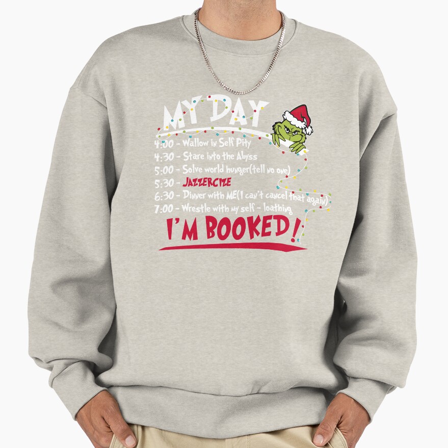 Enjoying My Day The Grinch Sweatshirt - Image 2