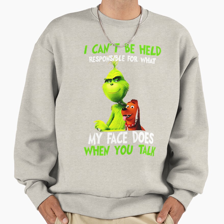 New Collection Christmas Grinchs Face Sweatshirt - Image 3