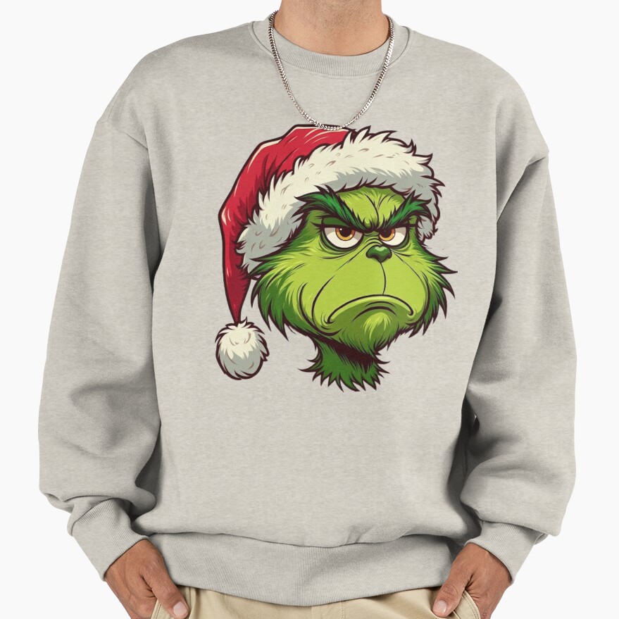 Hot Item The Grinch Face Sweatshirt - Image 3