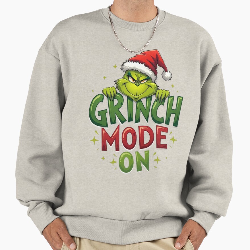 Movie The Grinch Vintage Design Sweatshirt - Image 3