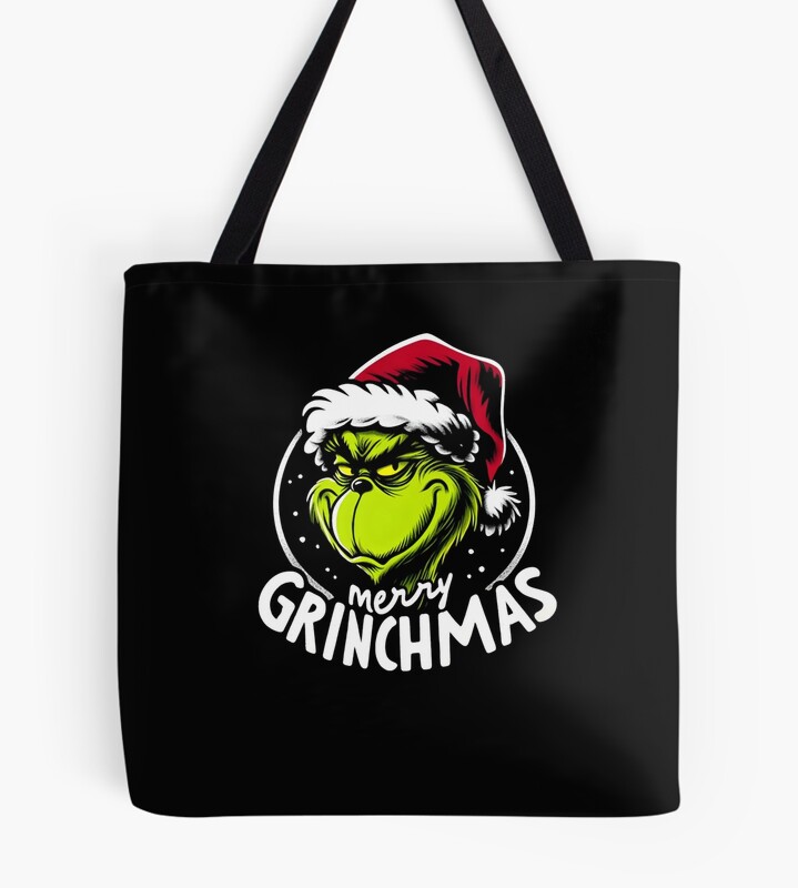 Hot Design Merry Grinchmas Tote Bag