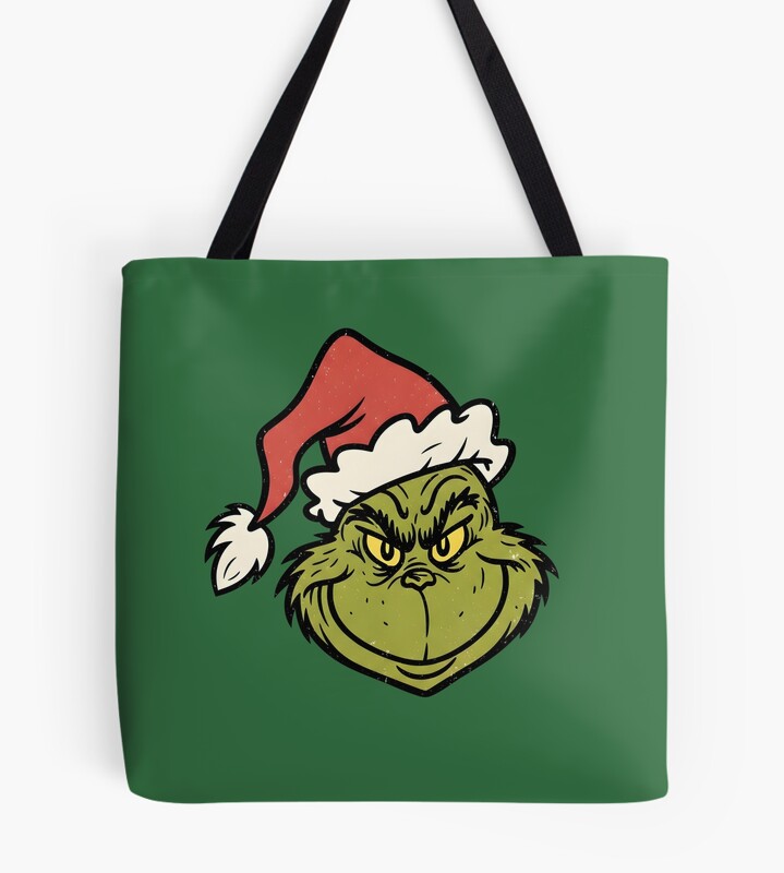 Hot Item Face The Grinch Tote Bag