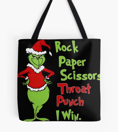 Grinch Christmas Funny Classic Design Tote Bag