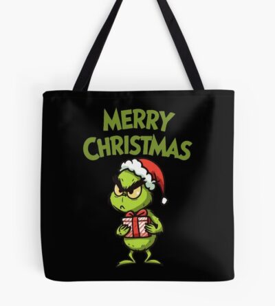 Art The Grinch Chibi Merry Christmas Tote Bag