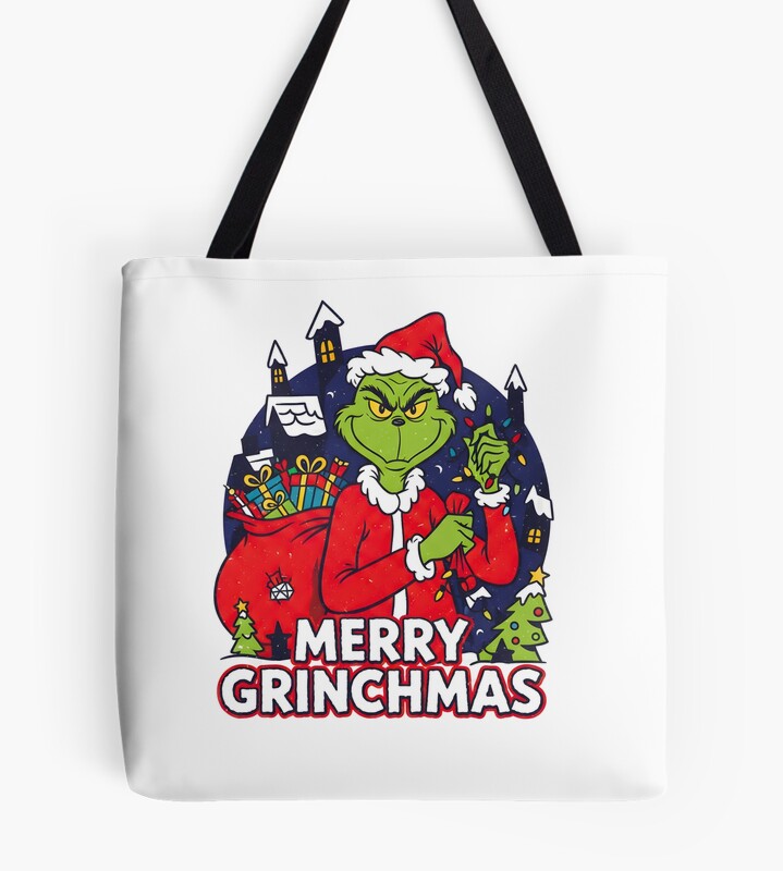 The Grinch Merry Grinchmas So Funny Tote Bag
