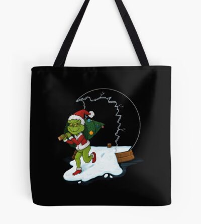 Grinch Funny Mischief Holiday Parody Art Tote Bag