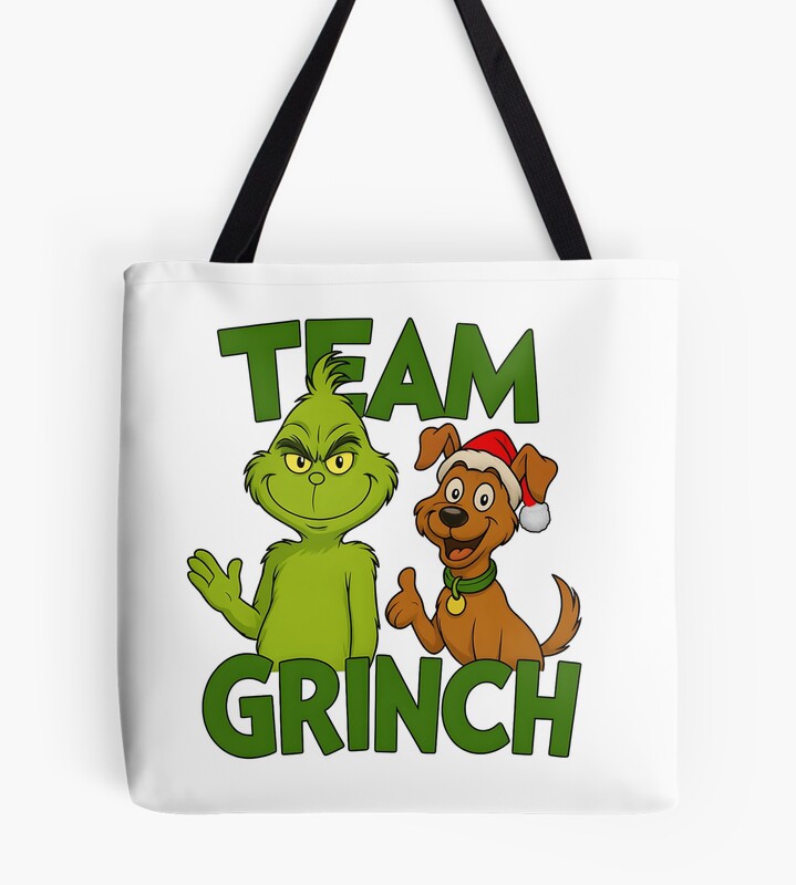 Team Grinch How The Grinch Stole Christmas Tote Bag