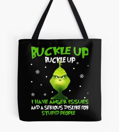 Art The Grinch Buckle Up Tote Bag