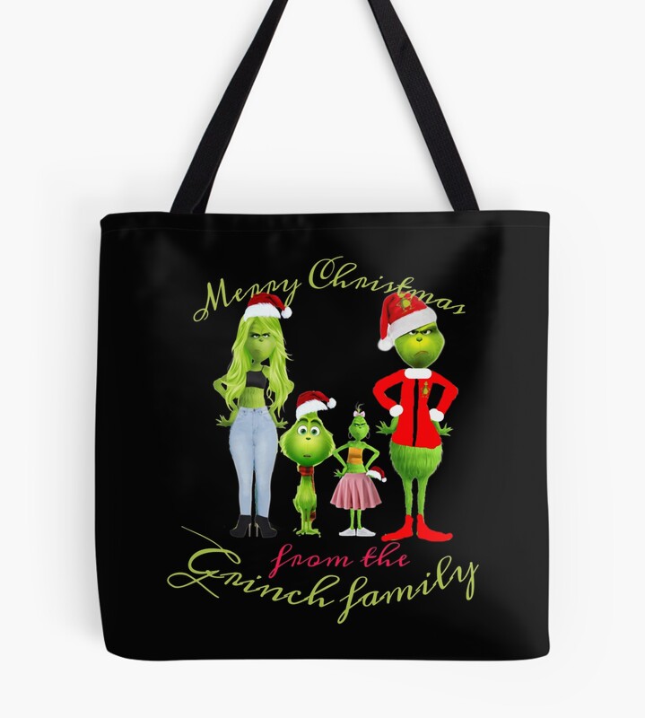 Movie The Grinch Family Tote Bag