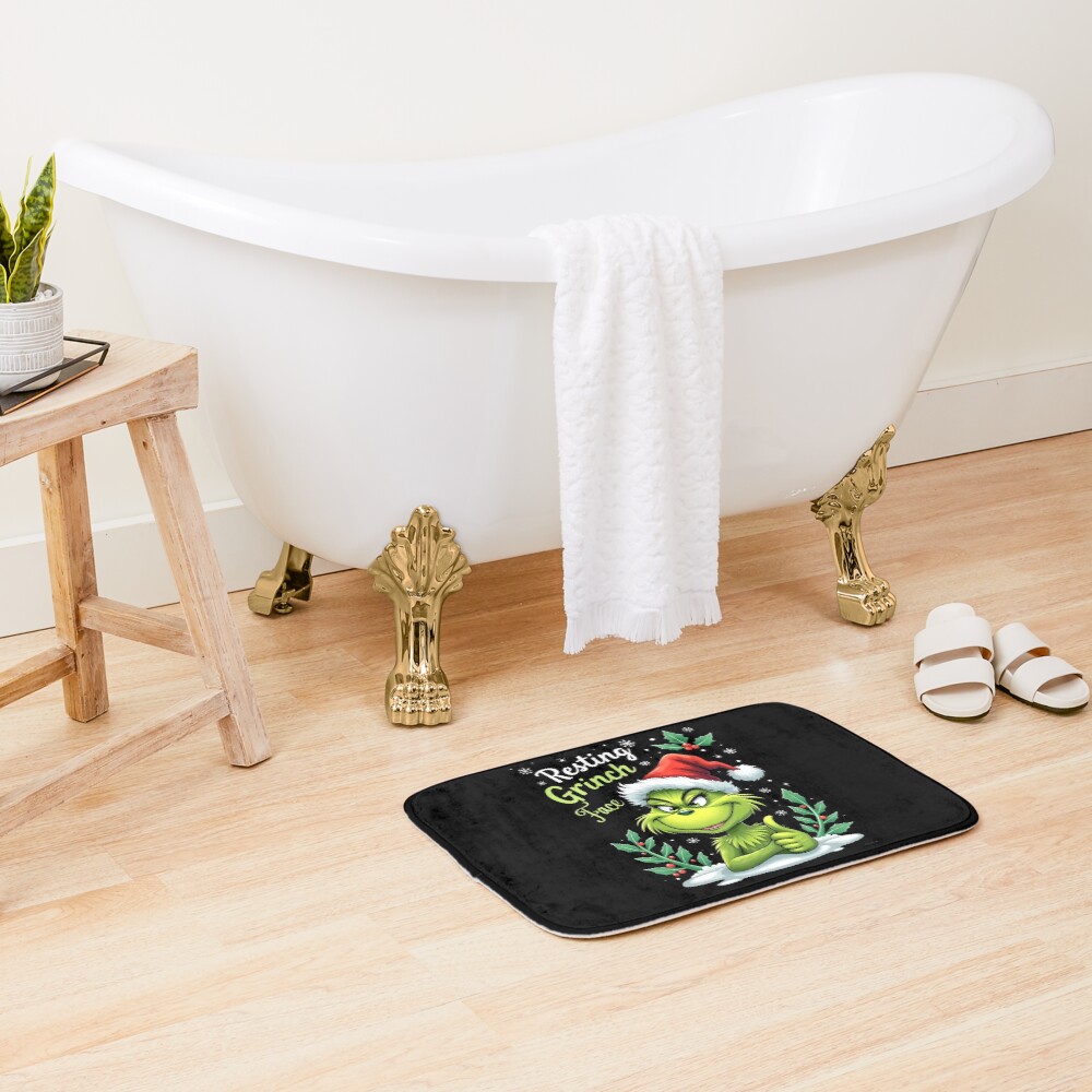 The Grinch Resting Grinch Face Bath Mat - Image 2