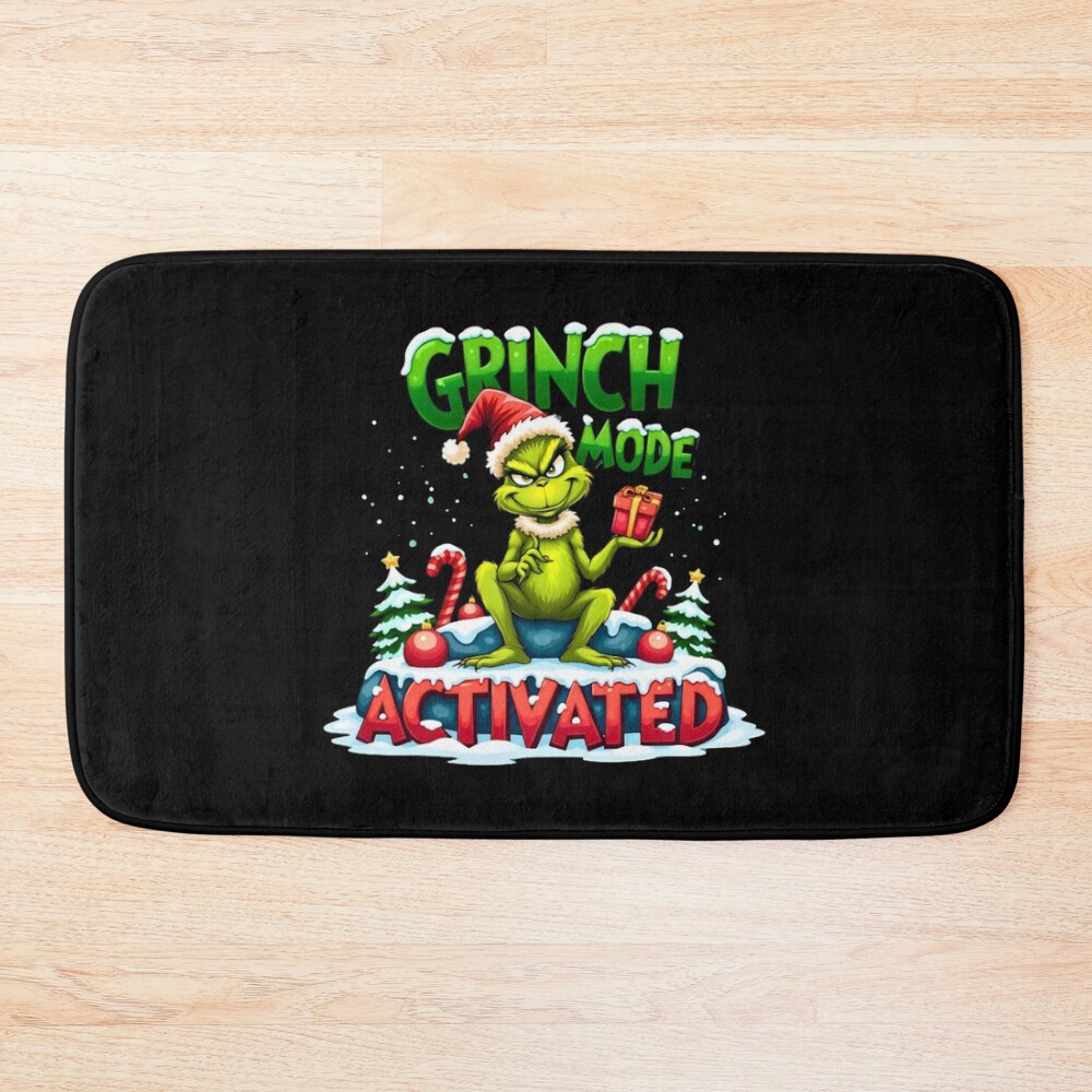 The Grinch Grinch Mode Activated Bath Mat