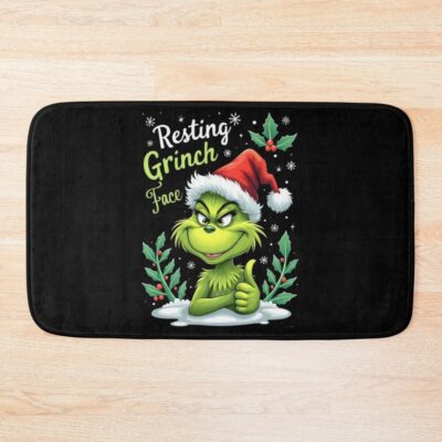The Grinch Resting Grinch Face Bath Mat