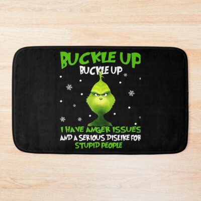 Art The Grinch Buckle Up Bath Mat