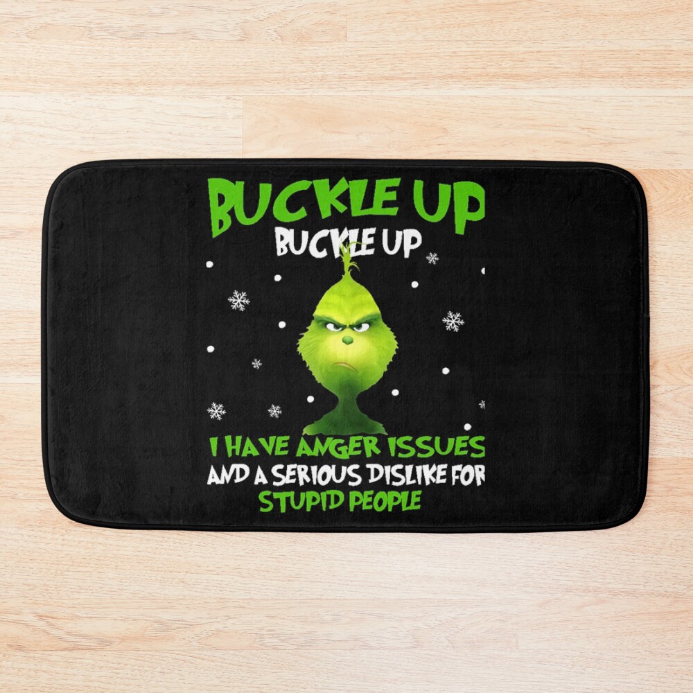 Art The Grinch Buckle Up Bath Mat