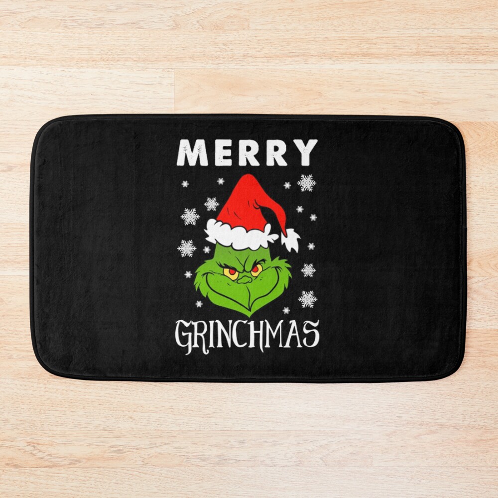 Hot Design Merry Grinchmas Classic Bath Mat
