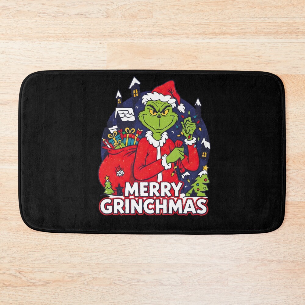 New Collection Movie The Grinch Design Bath Mat