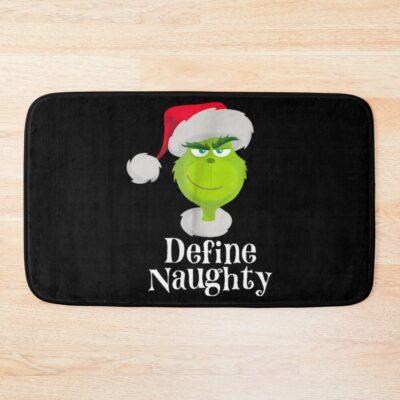 The Grinch Define Naughty Bath Mat