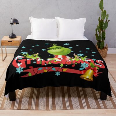 New Collection Art The Grinch So Funny Throw Blanket