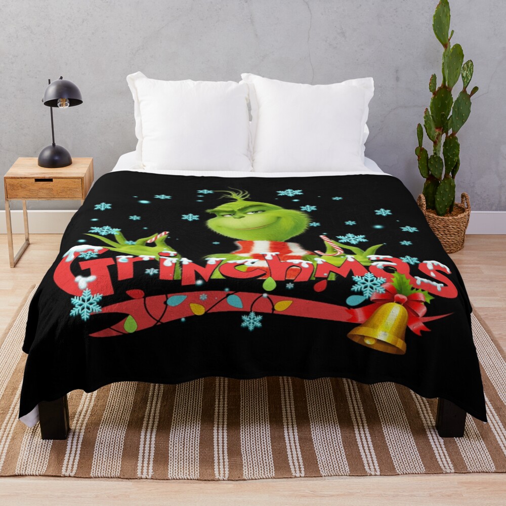 New Collection Art The Grinch So Funny Throw Blanket