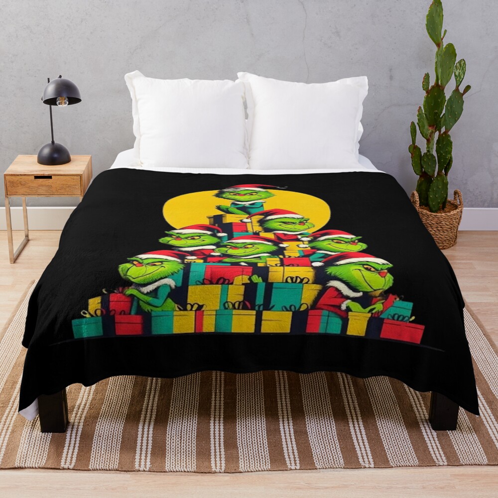 New Desing The Grinch Christmas Throw Blanket