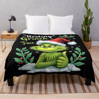Art The Grinch Uniuqe Collection Throw Blanket