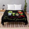 Movie The Grinch Family Throw Blanket