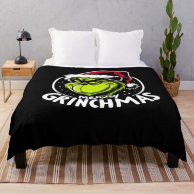 Hot Design Merry Grinchmas Throw Blanket