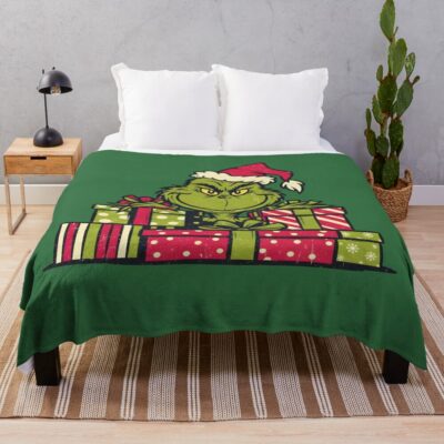 New Design Movie The Grinch Chistmas Throw Blanket