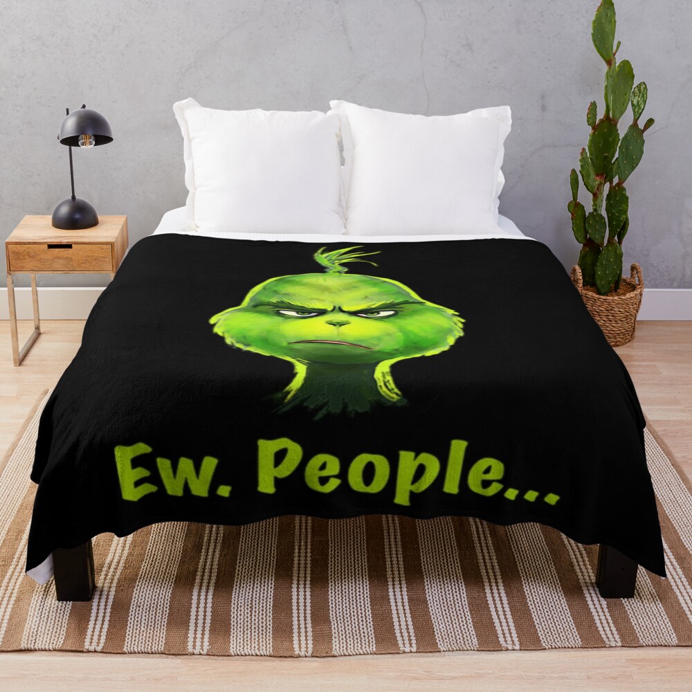 Movie The Grinch Ew People Throw Blanket