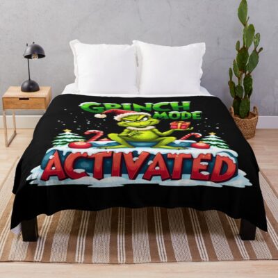 Best Selling Art The Grinch Throw Blanket