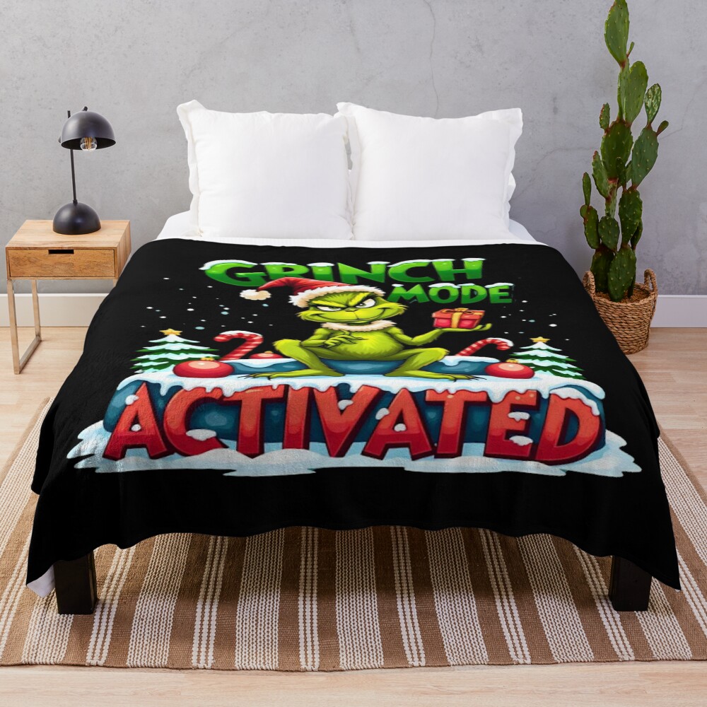 Best Selling Art The Grinch Throw Blanket