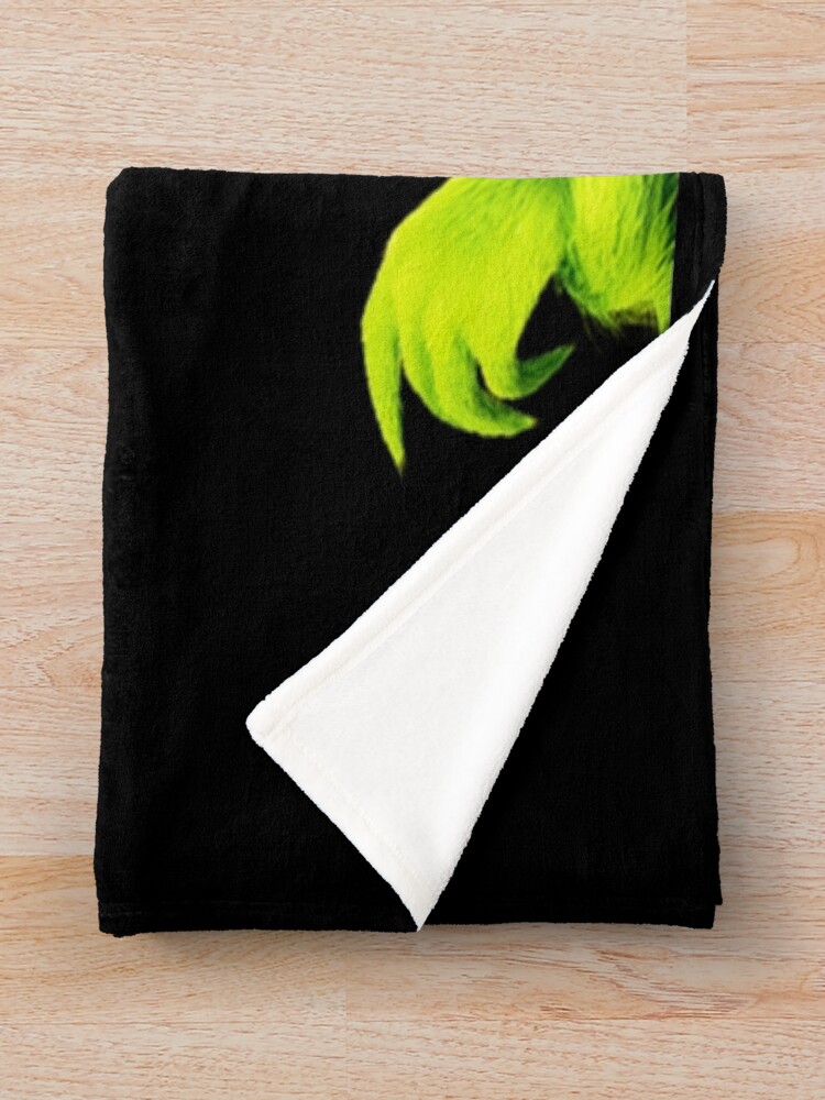 Grinchew Christmas Sticker Throw Blanket - Image 2