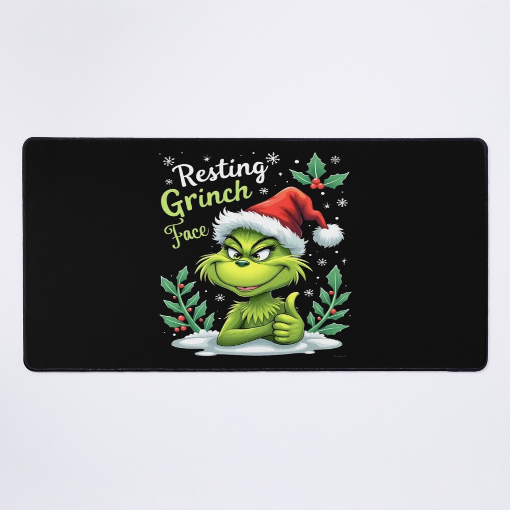 The Grinch Resting Grinch Face Mouse Pad