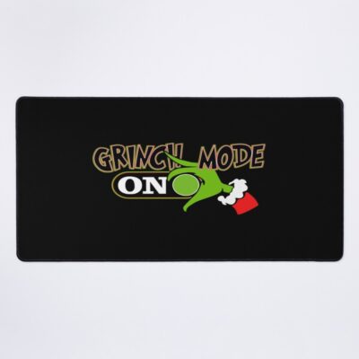 Grinch Mode On Funny Christmas Design Holiday Mouse Pad
