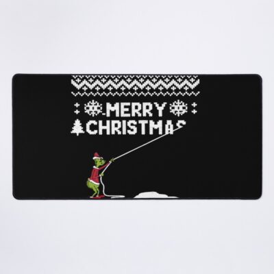 Grinch Christmas Funny Holiday Design Mouse Pad
