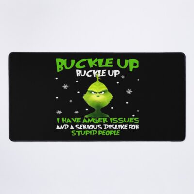 Art The Grinch Buckle Up Mouse Pad