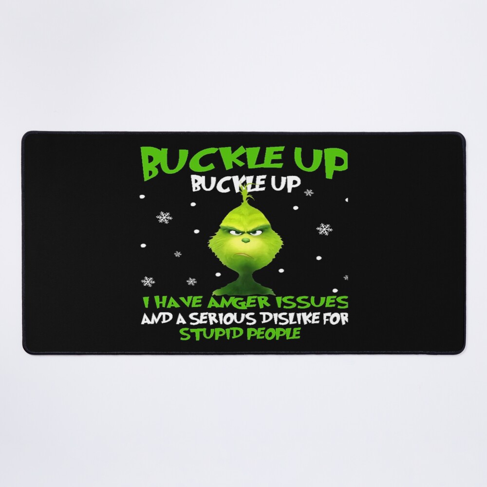 Art The Grinch Buckle Up Mouse Pad