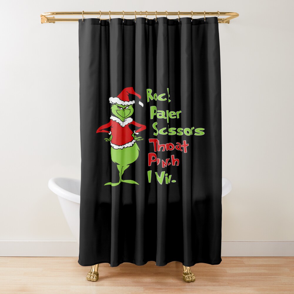 Grinch Christmas Funny Christmas Shower Curtain