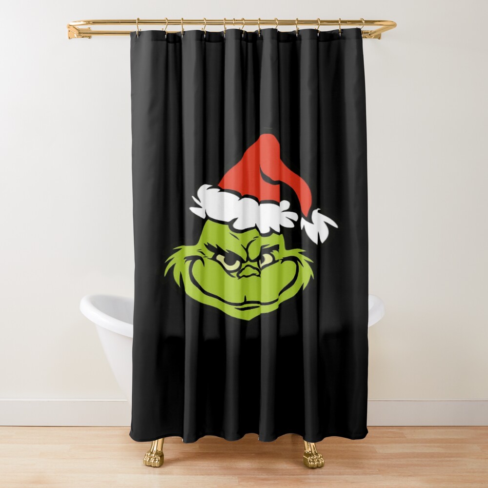 Art The Grinch Face So Cute Shower Curtain