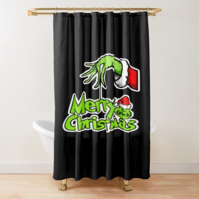 Movie The Grinch Merry Christmas Shower Curtain